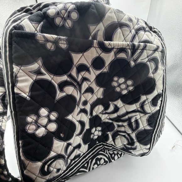 2PC Vera Bradley Black & White Quilted Duffle Bag and Backpack Retired Pattern - Picture 5 of 12